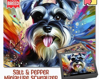 Lais Puzzle Schnauzer 1000 Pezzi – Ritratto Di Cane Per Adulti E Ragazzi, Passatempo Rilassante - 4