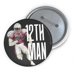Custom Football Gameday Pin Buttons