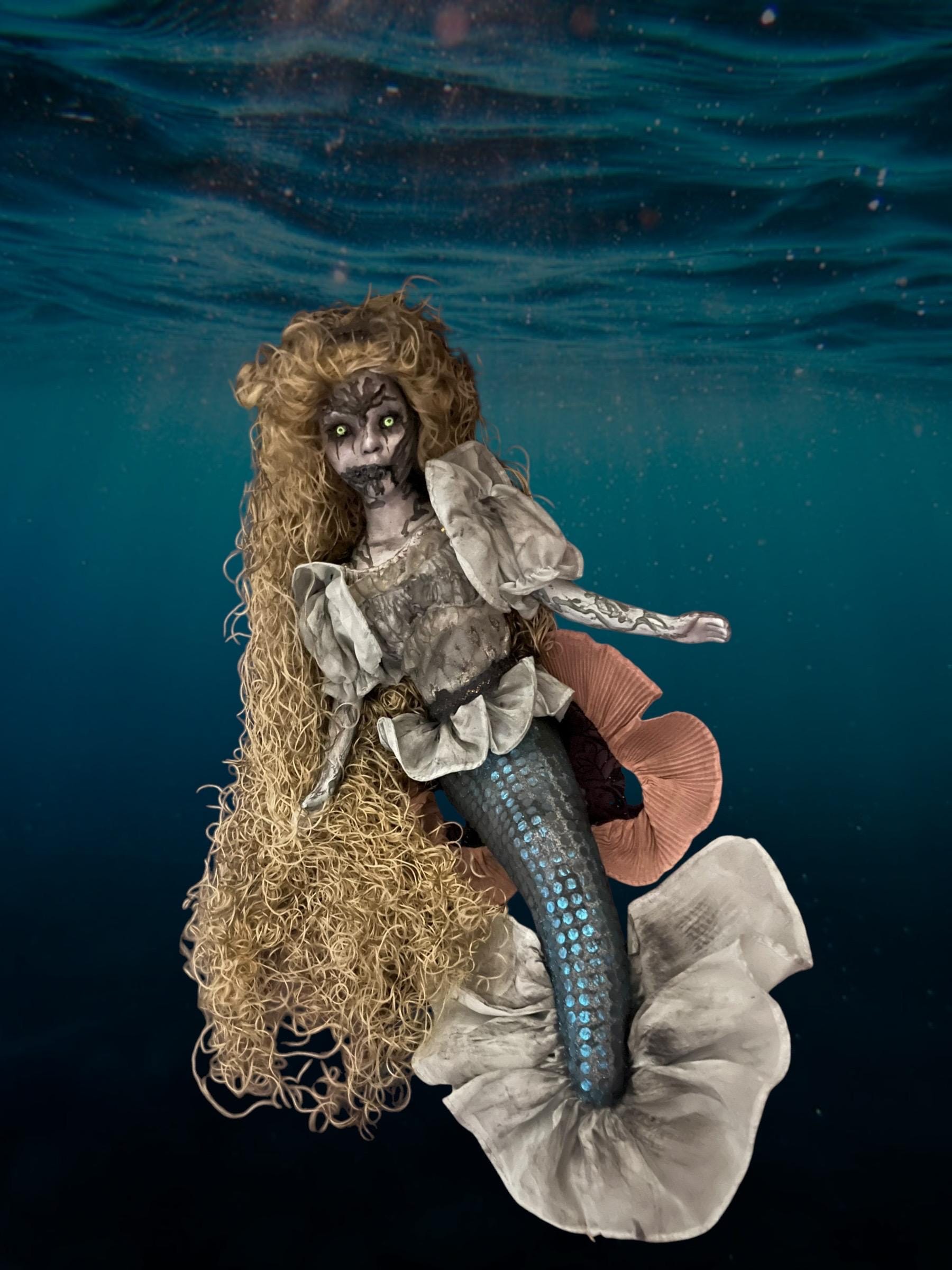 Creepy Mermaid Doll, Dark Mermaid, Nymeris (19