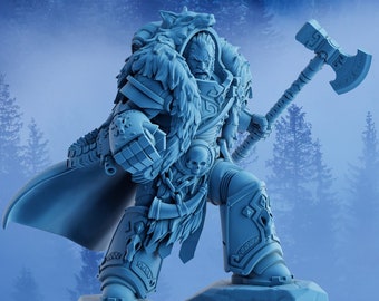 Stormbringer Asver The Storm Father - by DakkaDakka Miniatures | Grimdark | Space Viking | Fenris