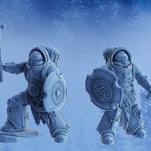 Stormbringer Ice Breakers (Assualt variant) - by DakkaDakka Miniatures | Grimdark | Space Viking | Fenris