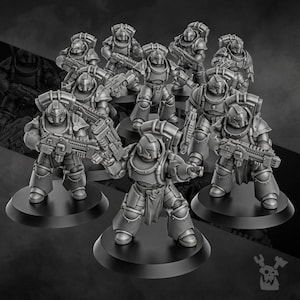 Space Knights: Pulsarum Squad - by DakkaDakka Miniatures | Grimdark | Knights