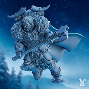 Stormbringer Chacol&#39;ad Storm Axe - by DakkaDakka Miniatures | Grimdark | Space Viking | Fenris