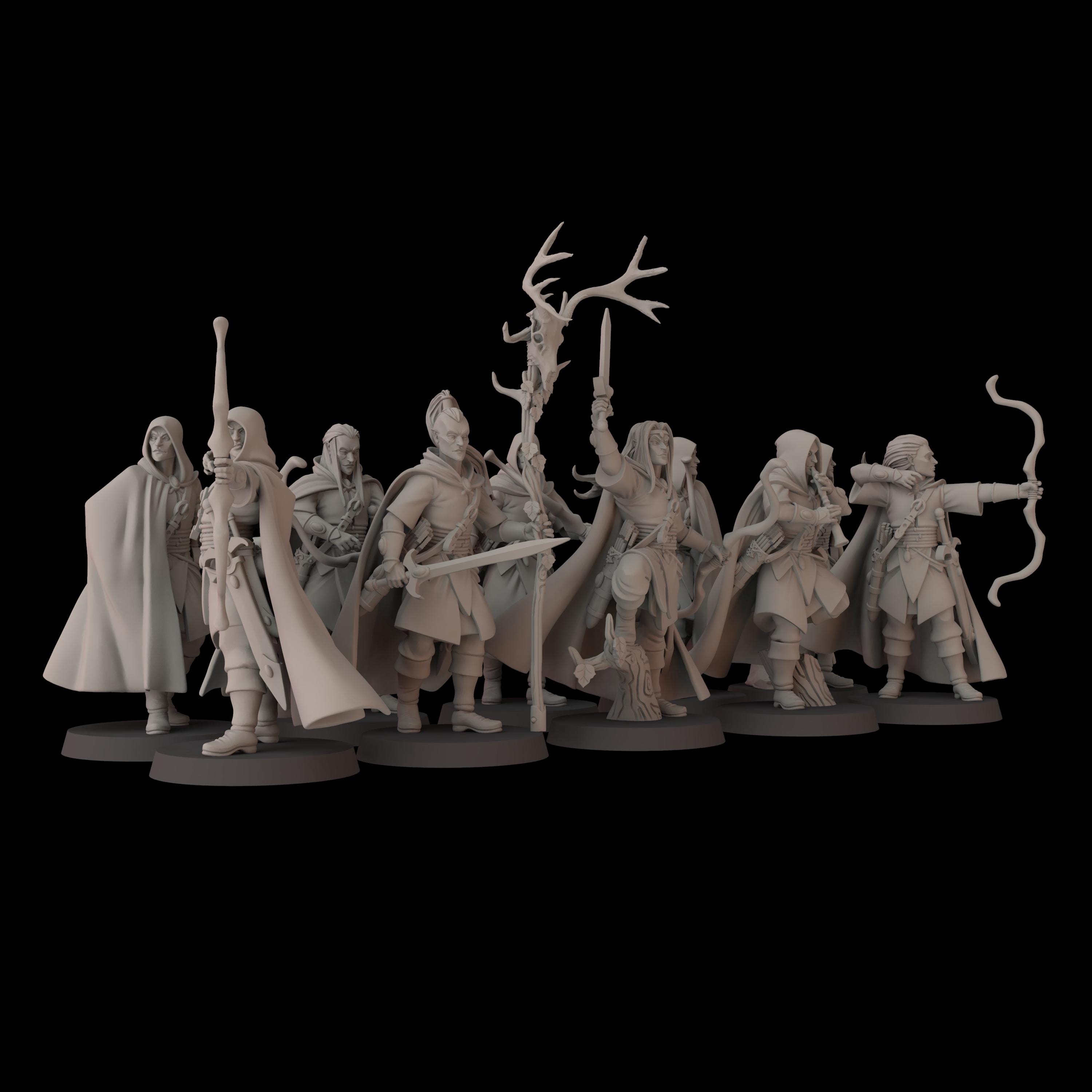 Forest Elf Archers (10) - Fantasy | Oldworld | DnD | Wood Elves | Ranged