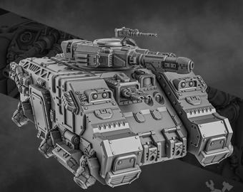 Space Knights:   Repeller - by DakkaDakka Miniatures | Grimdark | Knights | Tank