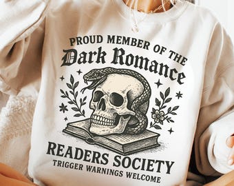 Dark Romance Readers Society PNG, Book Lover, Bookish Png, Smut Lover Gift, Dark Romance Book, Spicy Book Lover, Morally Grey Sublimation