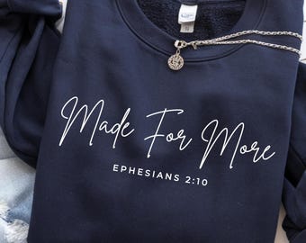 Made For More Trendy Christian PNG, Ephesians Bible Verse, Christian Svg, Instant Download DTF Printable Shirt Design