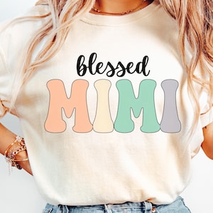 Blessed Mimi Png, Boho Mimi PNG, Grandma Graphic Digital Download, Retro Mimi Digital File, Sublimation, Mimi Digital Graphic, Cute Mimi DTF
