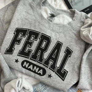 Feral Nana Png, Trendy Nana png, Nana Bow png, Nana Svg, Digital Download Png, Mother&#39;s Day Png, Grandma, Cute Nana Png