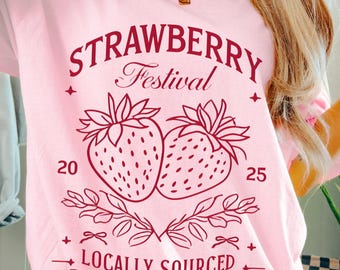 Strawberry Fruit Festival Summer Png, Cherry Strawberry Sublimation png, Strawberry Shirt Design, Cute Summer Png, Summer , Strawberry Lover