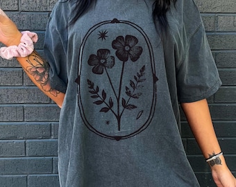 Vintage Linocut Flower Shirt Design, Peonies PNG, Vintage Floral PNG, Boho Flowers Sublimation File, Cottagecore svg, Trendy Coquette PNG