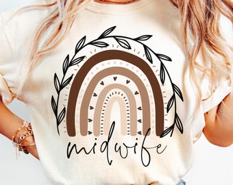 Midwife Nurse Png Svg, Gift for Midwife, Midwife Sublimation, Midwife Shirt Design, Instant Download, Midwifery Png, L And D