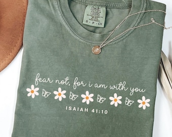 Fear Not Trendy Christian PNG, Isaiah Bible Verse, Christian Svg, Instant Download DTF Printable Shirt Design