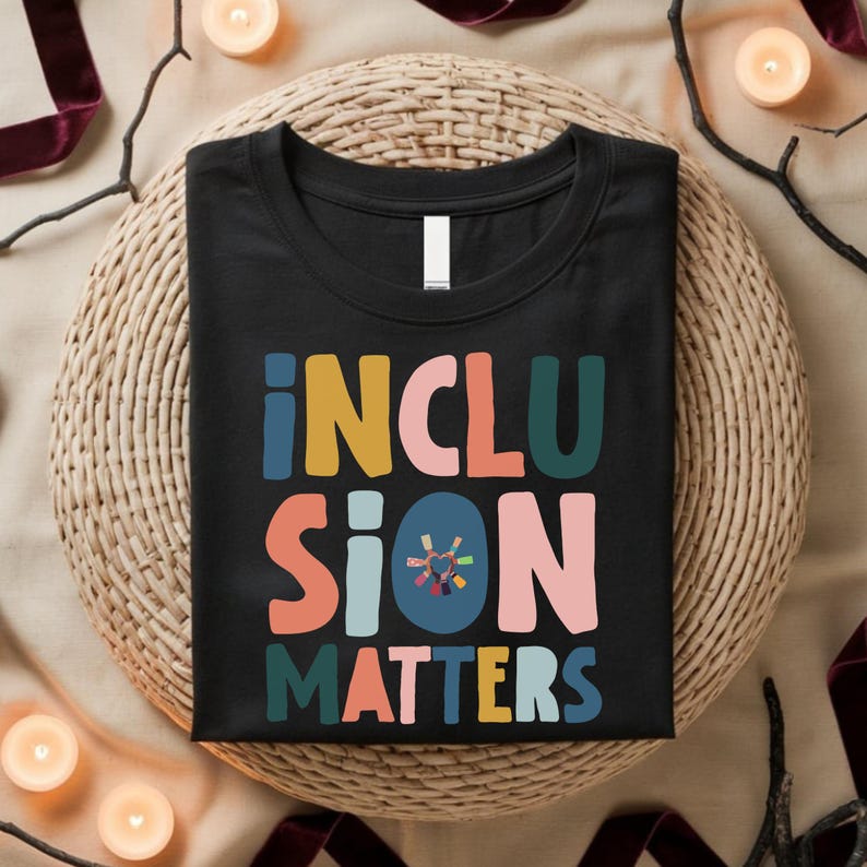 Lettering Inclusion Inclusion PNG, Autism Awareness Design (digital Download), Inclusion ...