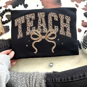Teacher Yarn PNG, Teacher Life png, Teach png, Coquette Teacher svg design, Trendy png, Retro Teach Png image 2