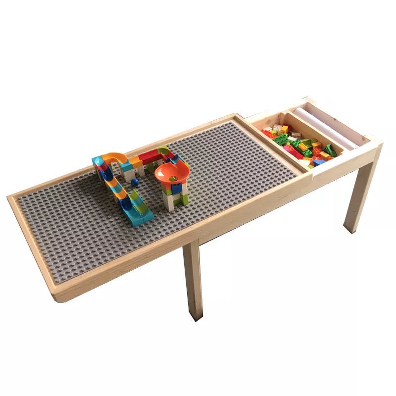 Mesa de juego Lego para niños Duplo con nombre de madera personalizado idea  de regalo Espacio de almacenamiento de caja Lego, estante compatible con  Lego® Classic -  México