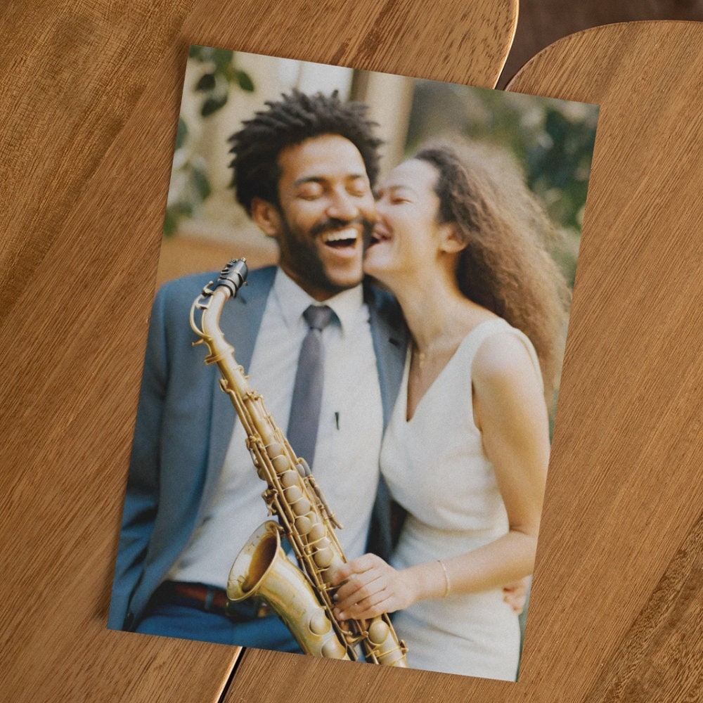 Happy Anniversary - Sax - Premium Anniversary Card - Etsy