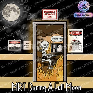 MRI Technologist | Full Moon | Radiology | Medical Imaging | Rad Tech | Radiology Humor | Flattened SVG | PNG | Instant Digital Download |