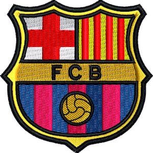 Barcelona football club embroidery design, football embroidery patterns, football logos, embroidery designs, instant download, badges