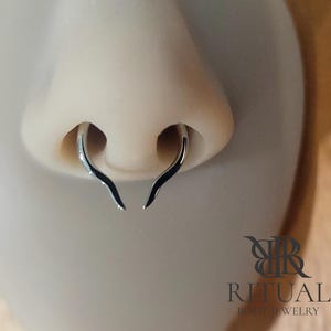 16g Handmade Titanium Keris Septum Ring