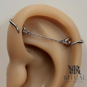 Handmade Titanium Hook & Chain Industrial Jewelry