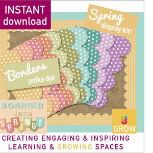 Spring Bulletin Board Kit | Hot Air Balloons Classroom Decor (digital ...