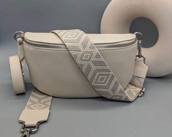 Damen Bauchtasche , Damen Umhängetasche , Damen Bauchtasche beige,blau, Crossbody Tasche , Tasche.Geschenk für Mutter, Muttertag, beige tasc