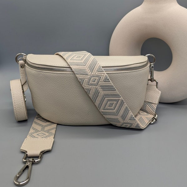 Women's bum bag, women's shoulder bag, women's bum bag beige, blue, crossbody bag, bag.Gift for mother, Mother's Day, beige bag