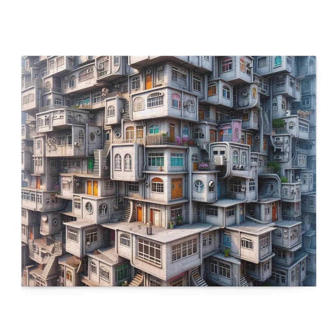 Urban Dwellings Puzzle-jigsaw Puzzle, Custom Puzzles, 500 Piece Puzzle ...