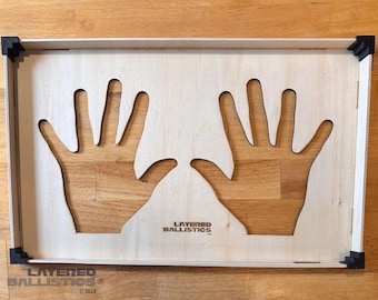 Non-Threat Hands Plywood Stencil