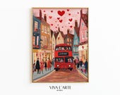 Cute Valentine’s Day Printable Wall Art – Valentines Day Art Painting, Girls Room Preppy Poster, Valentines Home Decor, Digital Download