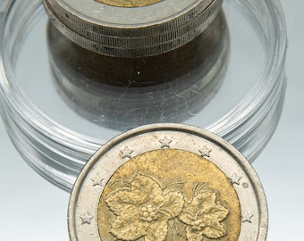Vintage 2001 Finland 2 Euro Coin - Finnish Map Design