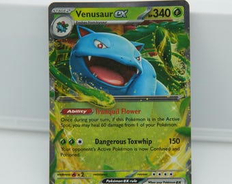 Venusaur EX Pokémon Card - Holo Rare - Grass-Type TCG Collectible - 003/165 2023 Edition