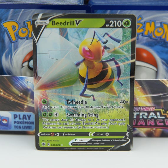 Alternate Art Pokmon Card Bundle  Beedrill V & Hisuian Lilligant V - Etsy