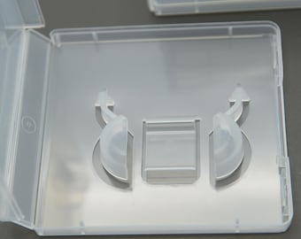 Set of 5 USB Cases - Clear Hard Plastic Storage Organizer - Compact Travel-Friendly Design