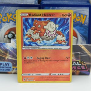 Lot de cartes Pokémon Radiant - Radiant Greninja & Radiant Heatran - Rare Set Holo
