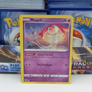 Lot de cartes Pokémon Elfes légendaires - Uxie, Azelf, Mesprit - Coffret de collection rare