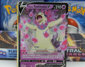 Hisuian Pokémon Bundle - Typhlosion V, Lilligant VSTAR, Braviary - Rare Holo TCG Set