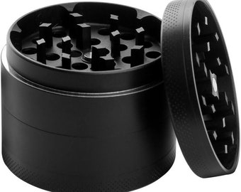 Black 40mm Grinder Metal Magnetic Herb Tobacco Grinders