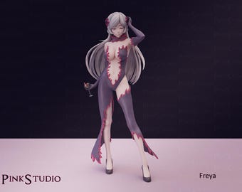 Freya 3D Printed Garage Kit Figure