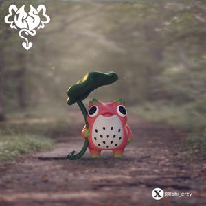 FrogonFruit 3D Printed Figure
