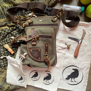 Eremos-foraging Kit-bundel: beter dan een mand of etui! Begin je Wild Food-avonturen. Perfect voor champignons, bessen en groenten.