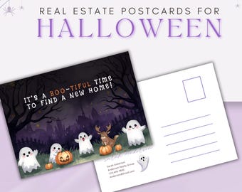 Halloween Real Estate Postcard | Spooky Fall Marketing (Digital Download)