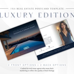 Luxusimmobilie Postkarte | Luxus Makler Marketing | Luxus-Immobilien | High End Marketing | Luxus Postkarte | Makler Postkarte