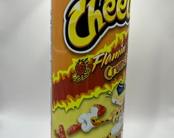 20 oz Steel Tumbler with Metal Straw Flamin' Hot Cheetos