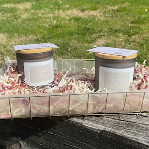 Velas caseras de cera de soja orgánica