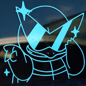 Squirtle Peeker Vinyl Decal