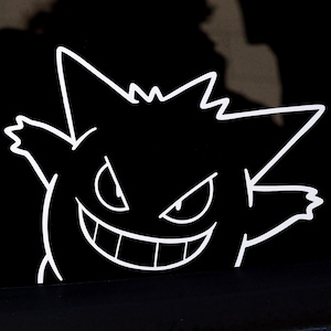 Gengar Peeker Vinyl Decal