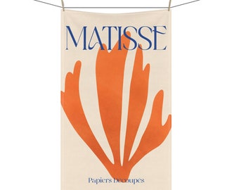 Henri Matisse Art Print Tea Towel | Modern Abstract Contemporary Minimalist Tea Towel | Kitchen Décor | Matisse Tea Towel