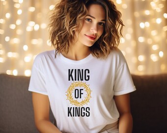 King of King Shirt, Christian Apparel, Jesus T-Shirt, Christian Streetwear, Clothing, Christian Men Gift, Gift for Her, Unisex Shirt,T-shirt